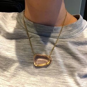 VINTAGE Kendra Scott Light Pink Stone Necklace